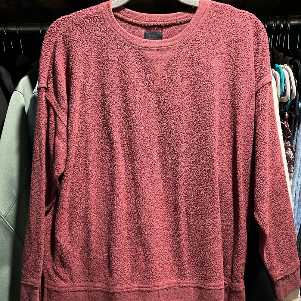 Billabong Women’s Mauve/Burgundy Cotton Sweatshirt Size Small